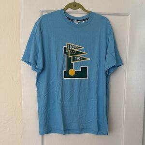Lacoste Men's Light Blue Graphic Tee
